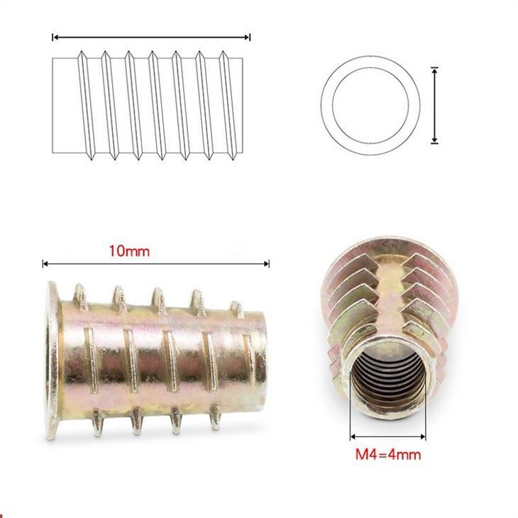 threaded nut insert factory